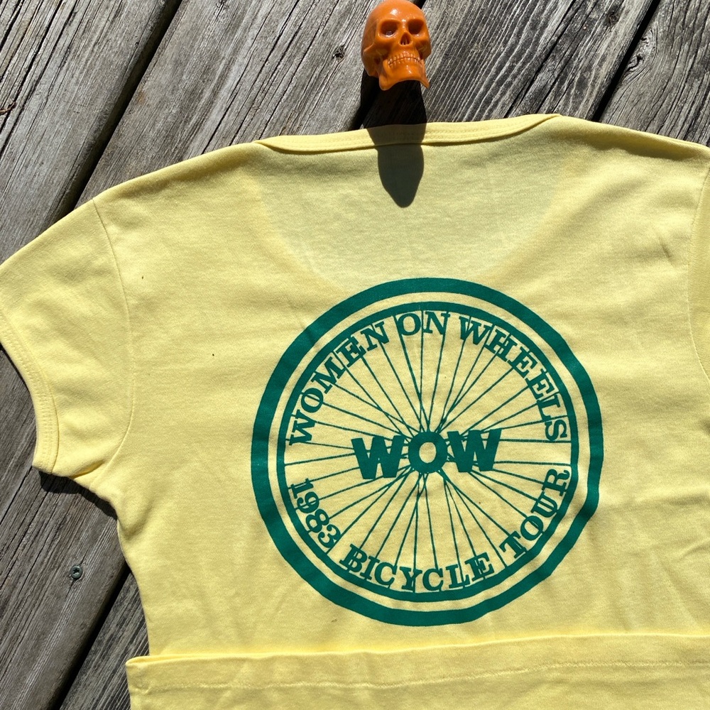 80s Women on Wheels biking art shirt sz XL